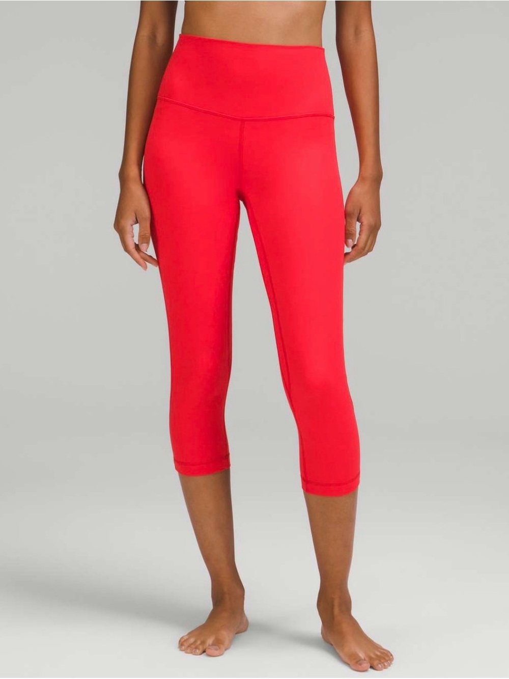 Lululemon Red Align High-Rise Crop 21" Leggings size 4